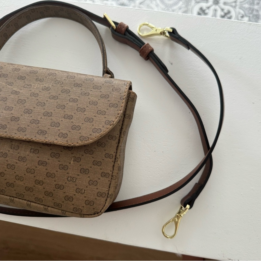 Repurposed Vintage Gucci Canvas Bag